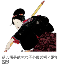 薙刀術是武家女子必備武術／歌川國芳